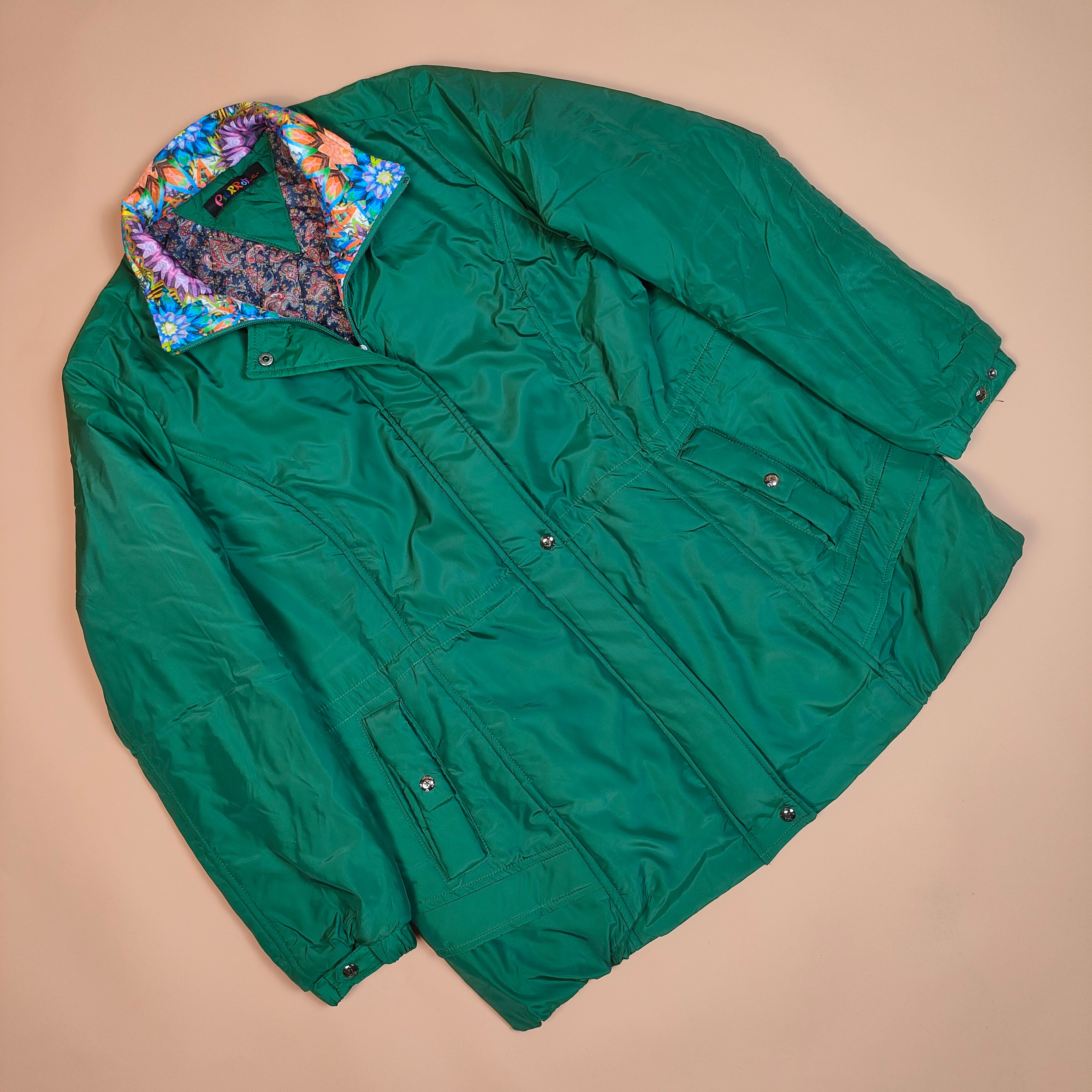 Insulated Winter Jacket with Button Closure ( SIZE-L )