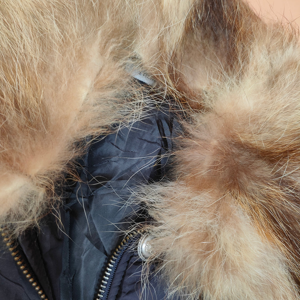 Women’s Winter Puffer Jacket with Faux Fur Collar ( SIZE - S )