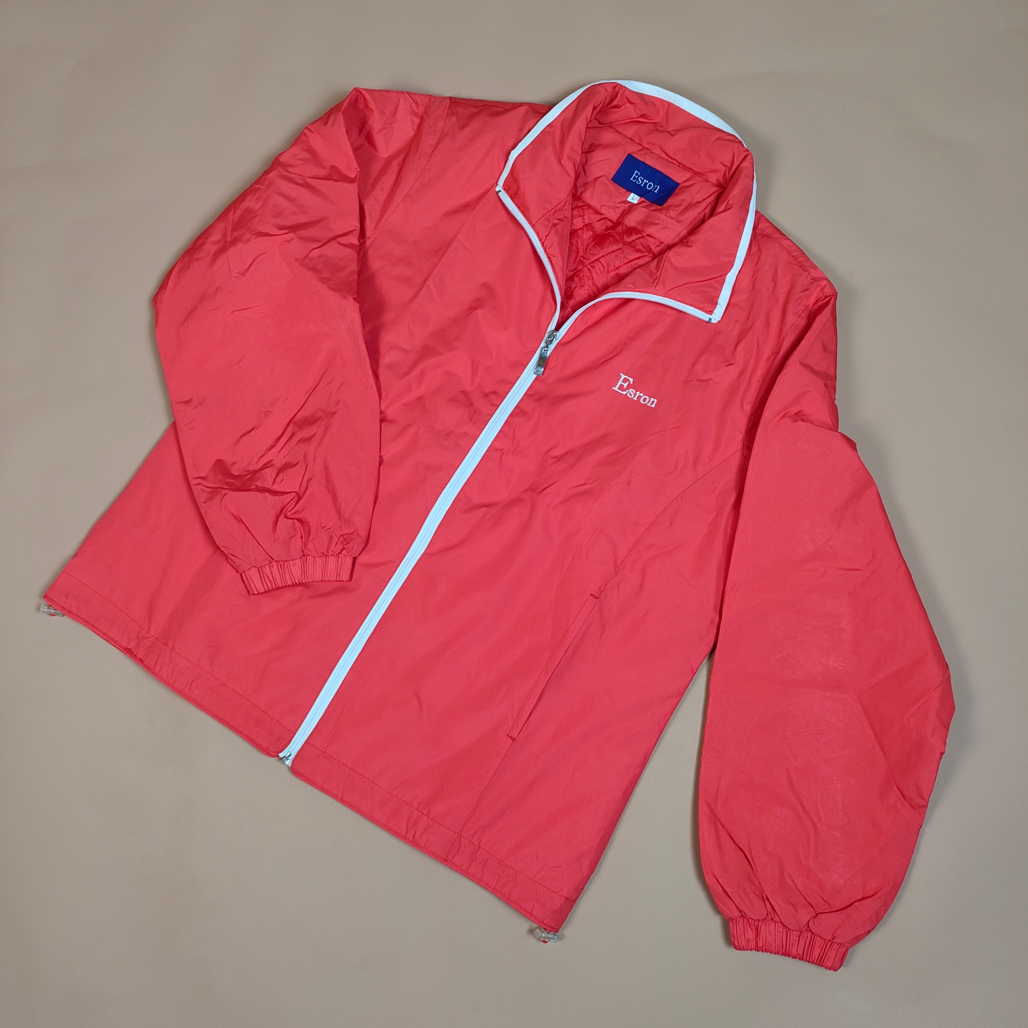 Unisex Red Lightweight Zip-Up Jacket ( SIZE-M )