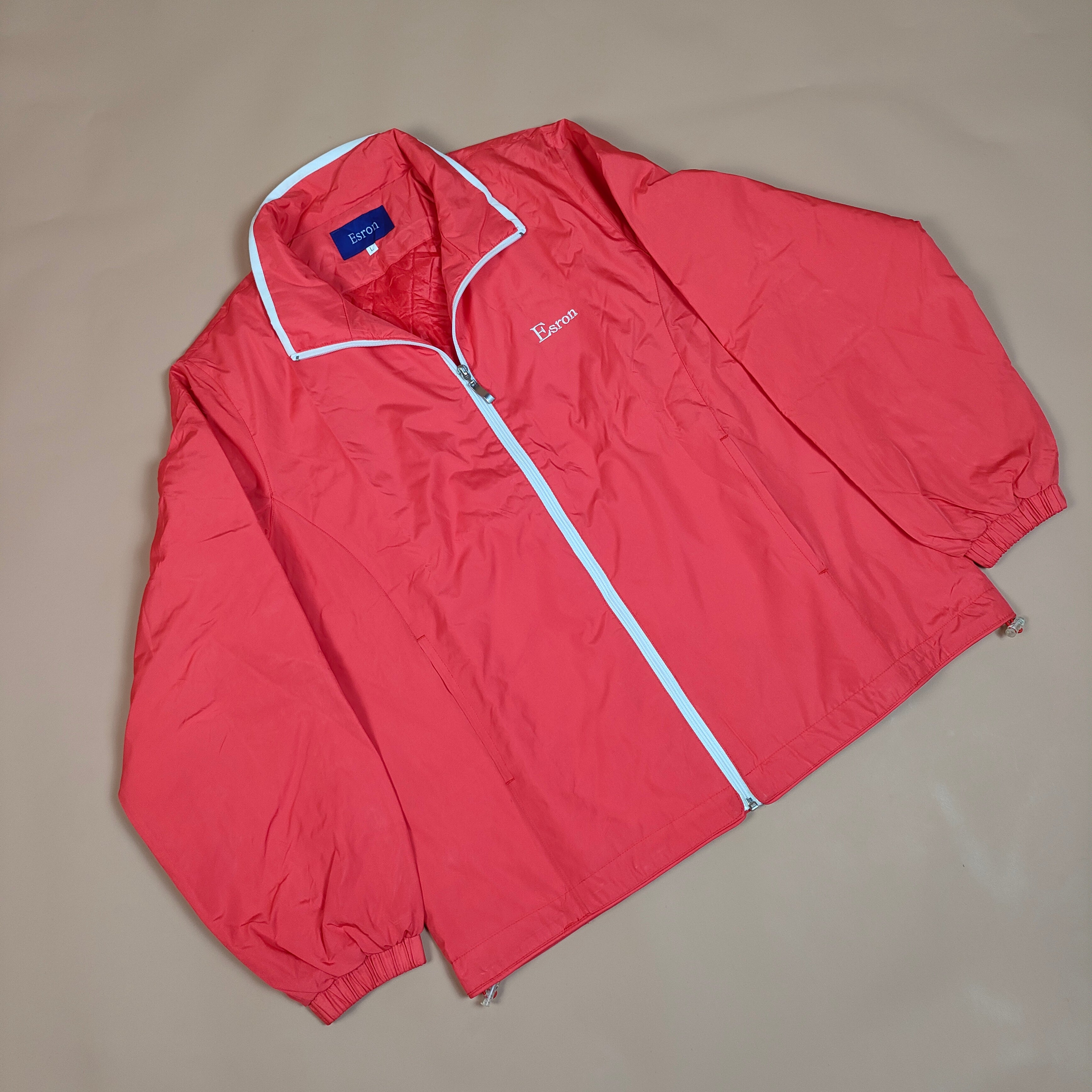 Unisex Red Lightweight Zip-Up Jacket ( SIZE-M )