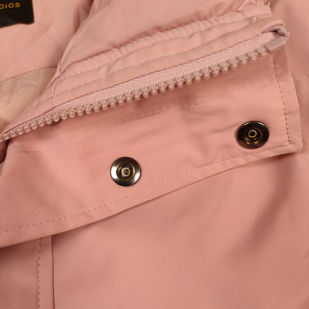 Women’s Light Pink Puffer Winter Jacket ( SIZE-M )