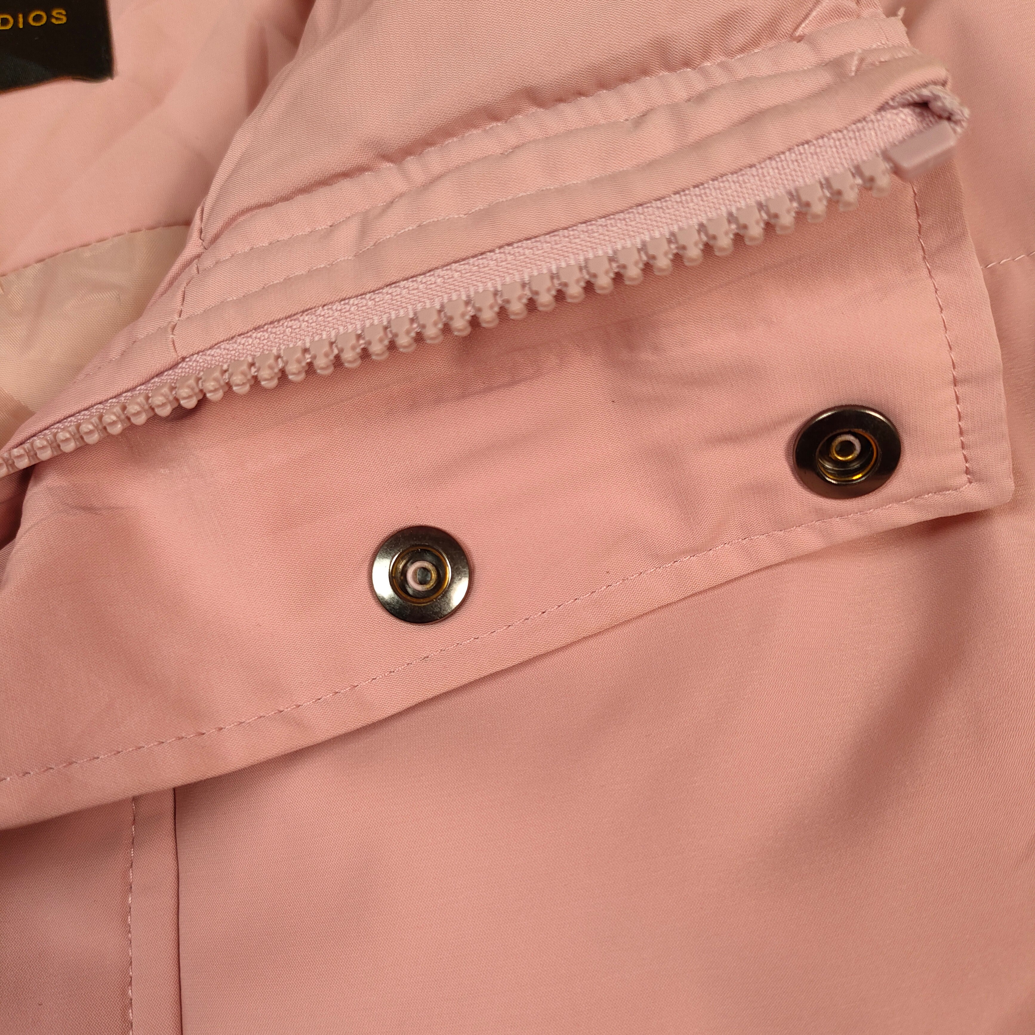 Women’s Light Pink Puffer Winter Jacket ( SIZE-M )