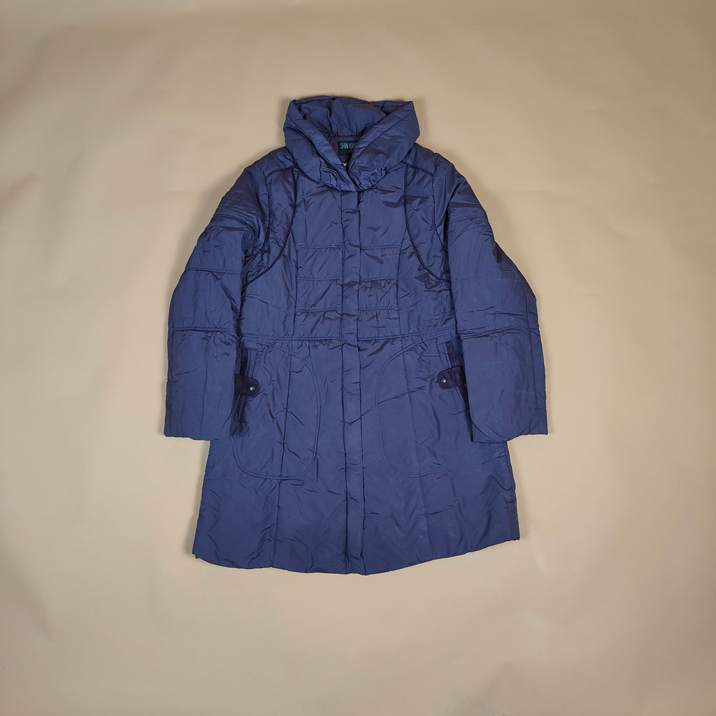 Long Hooded Padded Winter Jacket ( SIZE-L )