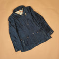 Women’s Textured Quilted Winter Jacket with Shawl Collar ( SIZE-M )