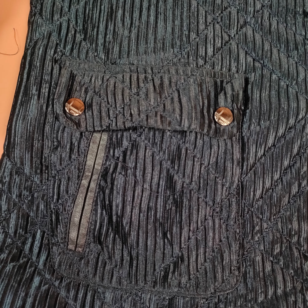Women’s Textured Quilted Winter Jacket with Shawl Collar ( SIZE-M )