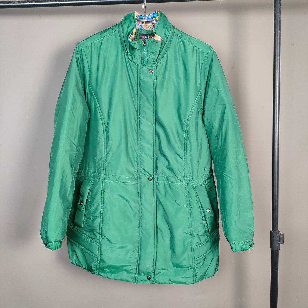 Women’s Green Insulated Winter Jacket ( SIZE-M )