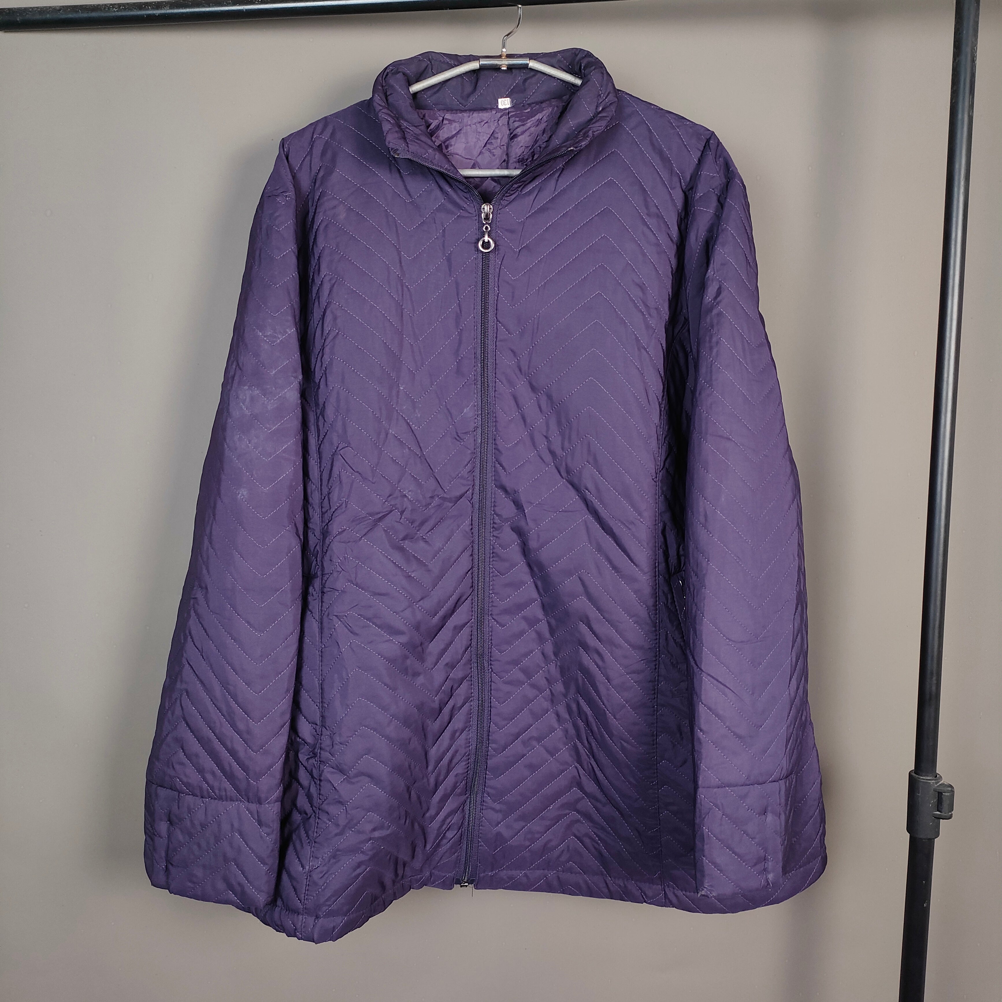Unisex Quilted Winter Jacket | Chevron Pattern ( SIZE-M )