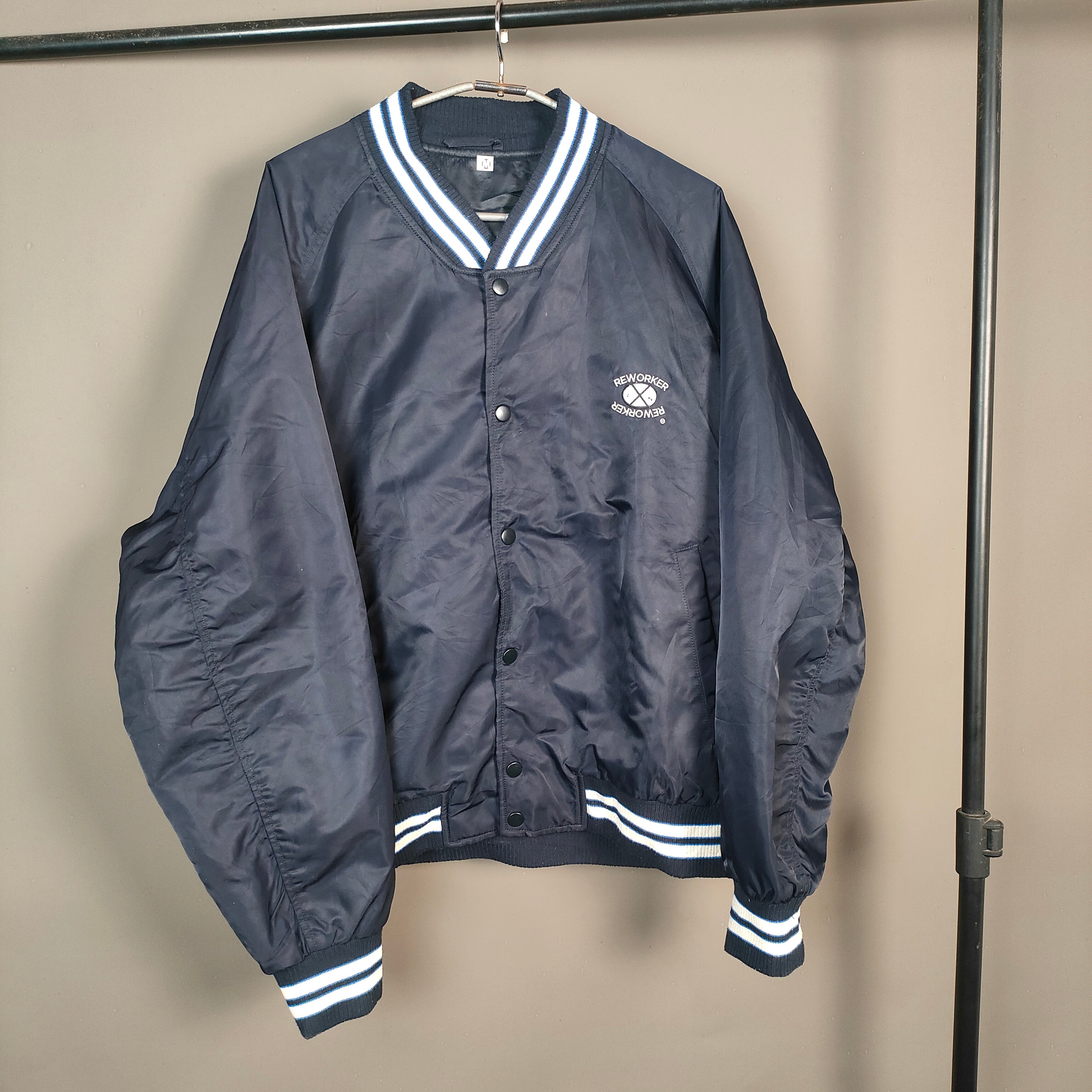 Unisex Navy Blue Varsity Jacket ( SIZE-M )