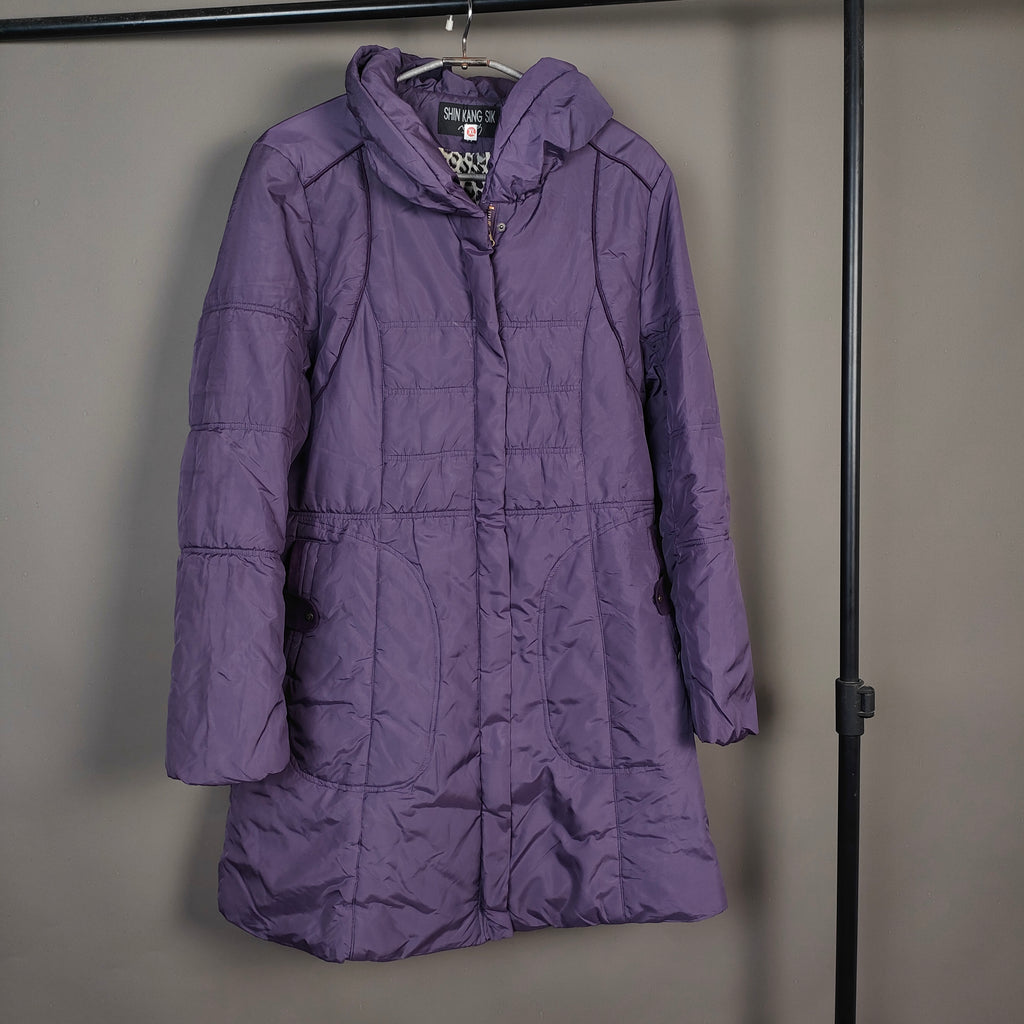 Long Hooded Padded Winter Jacket ( SIZE-L )