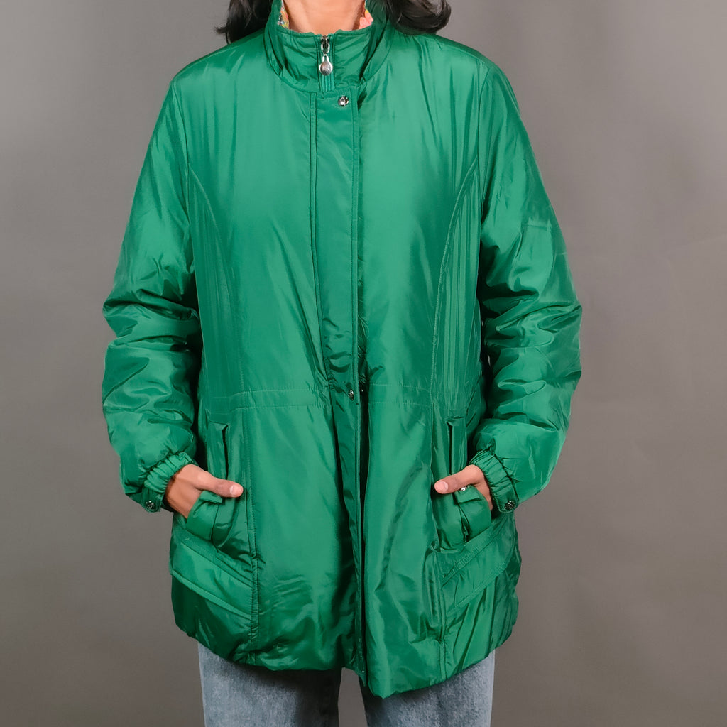 Women’s Green Insulated Winter Jacket ( SIZE-M )