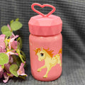 Cute Unicorn Kids Water Bottle with Heart Handle Lid – Reusable Cartoon Drinking Bottle for School, Travel & Gifts