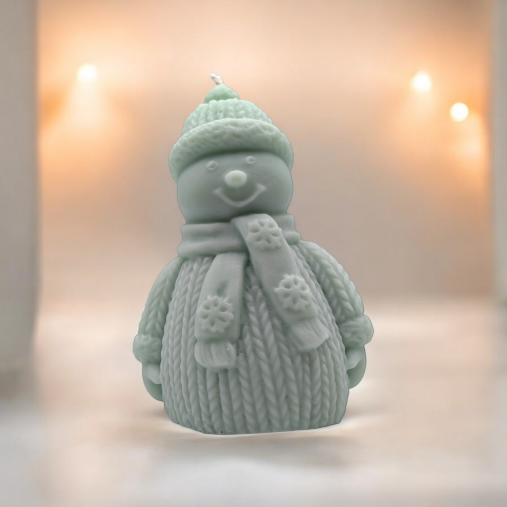 pack of 3 Snowman candle for christmas gifts