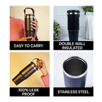 900ml Stainless Steel Water Bottle with Handle