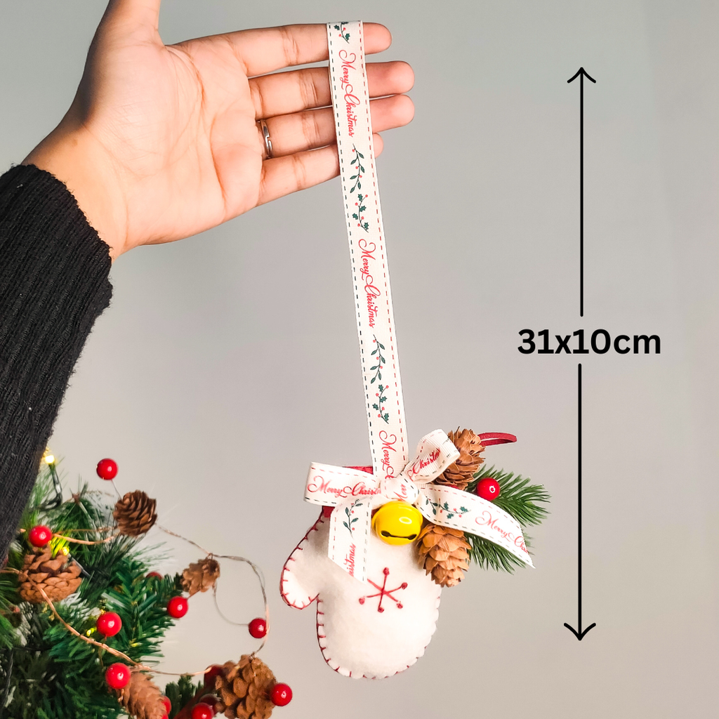 2 Pcs Plush Christmas Tree Ornament