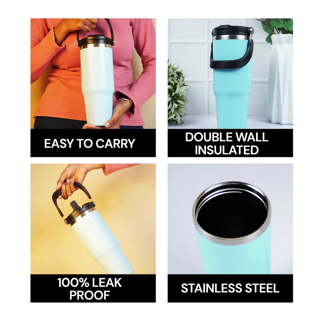 900ml Stainless Steel Water Bottle with Handle