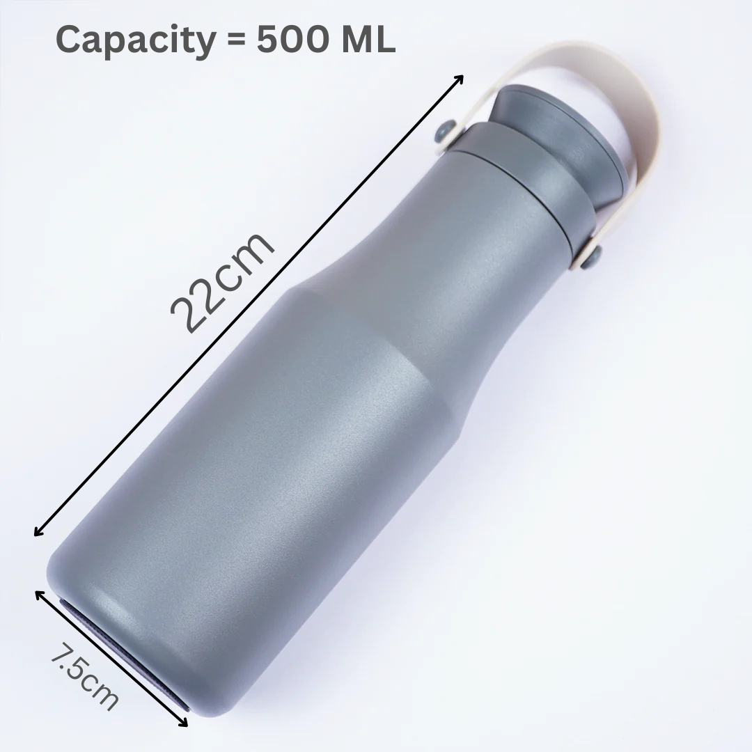 Premium Matte Finish Insulated Water Bottle with Carry Handle