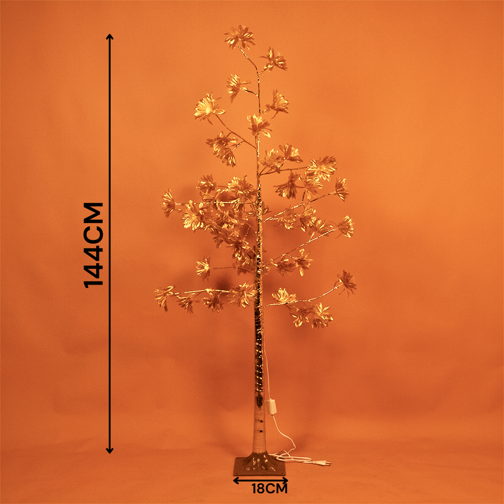 Golden LED Blossom Tree Light | Decorative Flower Lamp