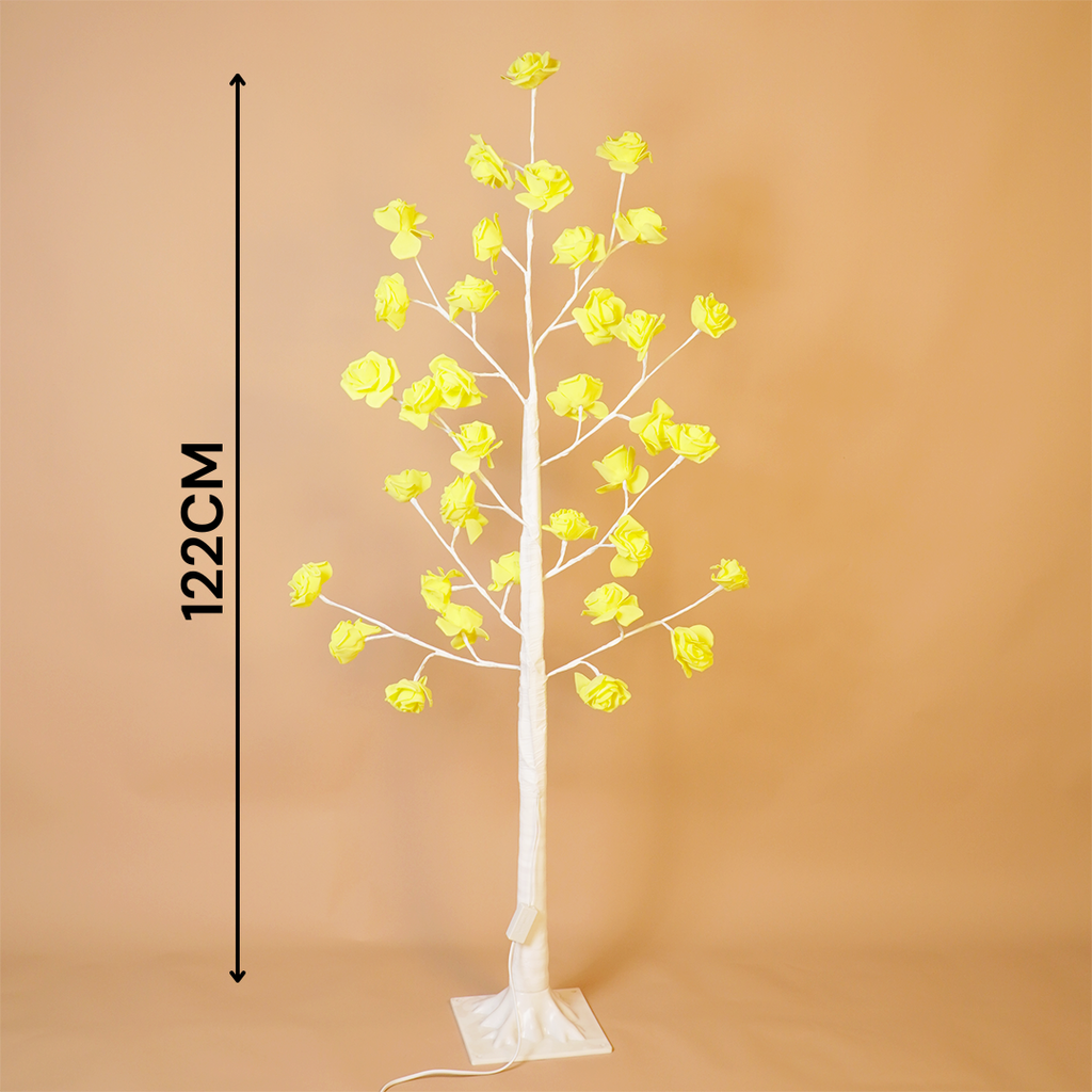 Rose Blossom Tree Light – Warm Yellow Flower Lamp