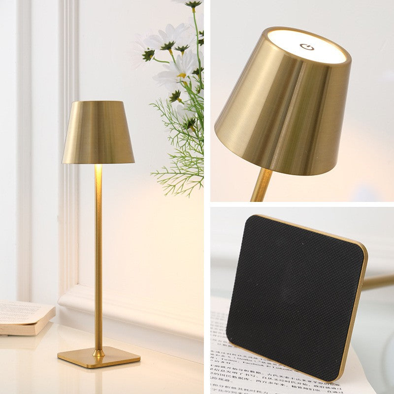 Luxury Gold Table Lamp with Metal Shade