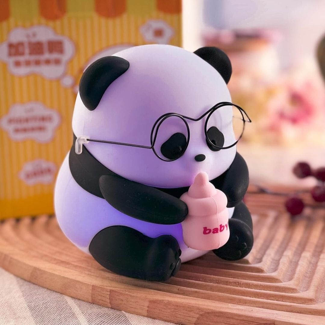 Cute Baby Panda Rechargeable Night Light