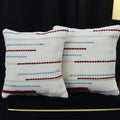 Handwoven Striped Cushion Cover Set – Premium Boho Decorative Pillow Covers for Sofa, Couch & Living Room Décor ( Pack of 2 )
