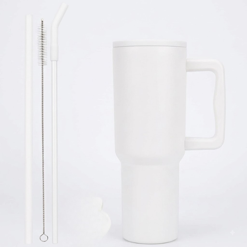 Pure Frost Minimal Tumbler (Classic White)