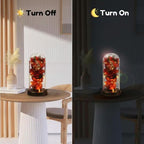 Forever Rose in Glass Dome Lamp