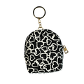 Mini Heart Print Coin Pouch Keychain(Random Color)
