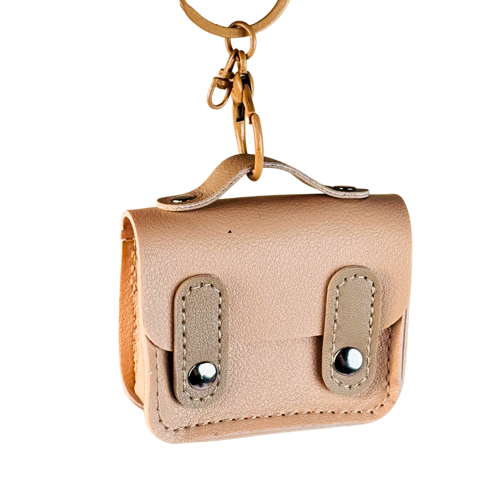 Mini Leather Pouch Keychain(Random Color)