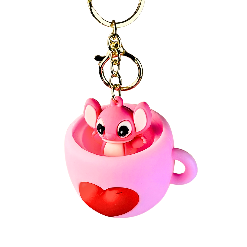 Cute Bear Cup Keychain(Random Color)