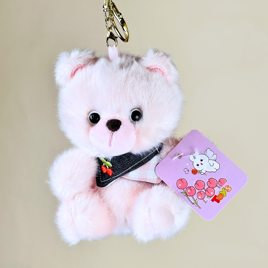 Cute Teddy Plush Keychain(Random Color)