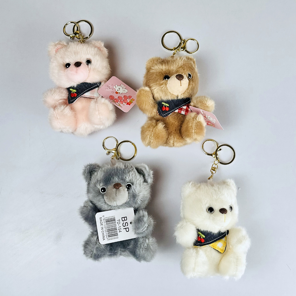 Cute Teddy Plush Keychain(Random Color)