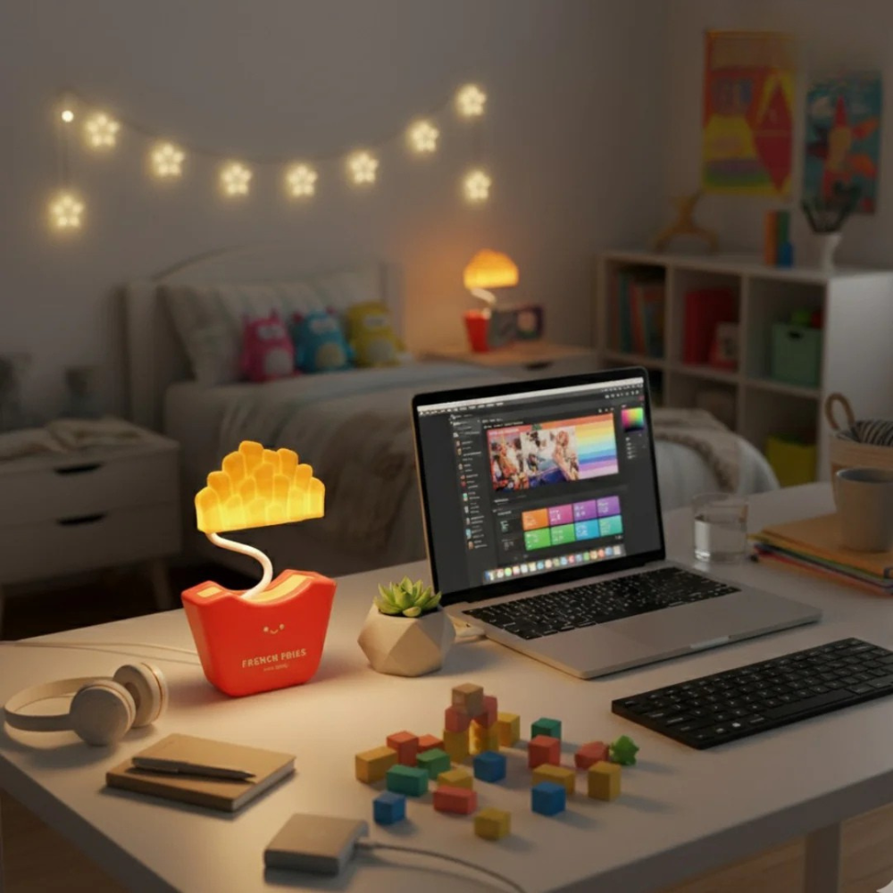 Cute French Fries LED Desk Lamp