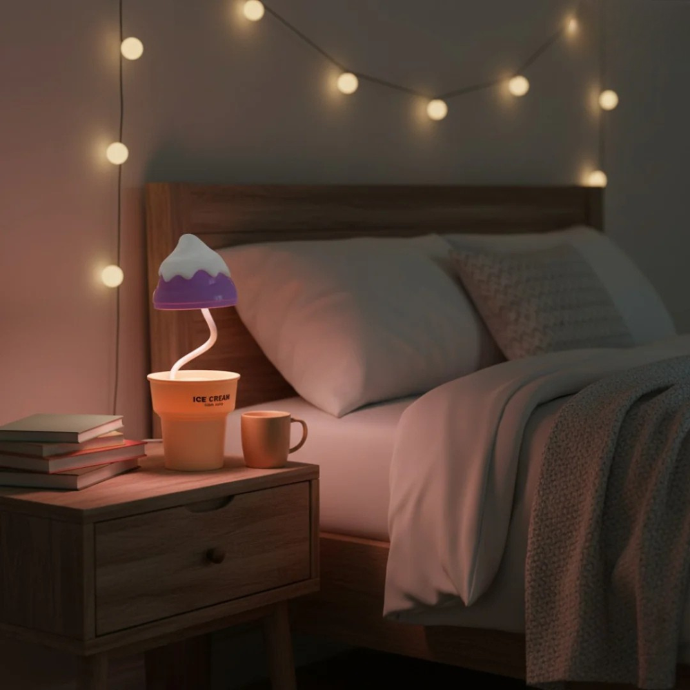 Rechargeable 2-in-1 LED Ice Cream Desk Lamp