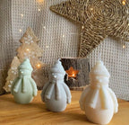pack of 3 Snowman candle for christmas gifts