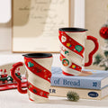 Christmas Travel Mug – Insulated Twist Design Cup with Lid | Festive Holiday Coffee Mug