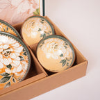Floral Ceramic Dinnerware Set – Elegant Golden Floral Tableware for Dining & Serving