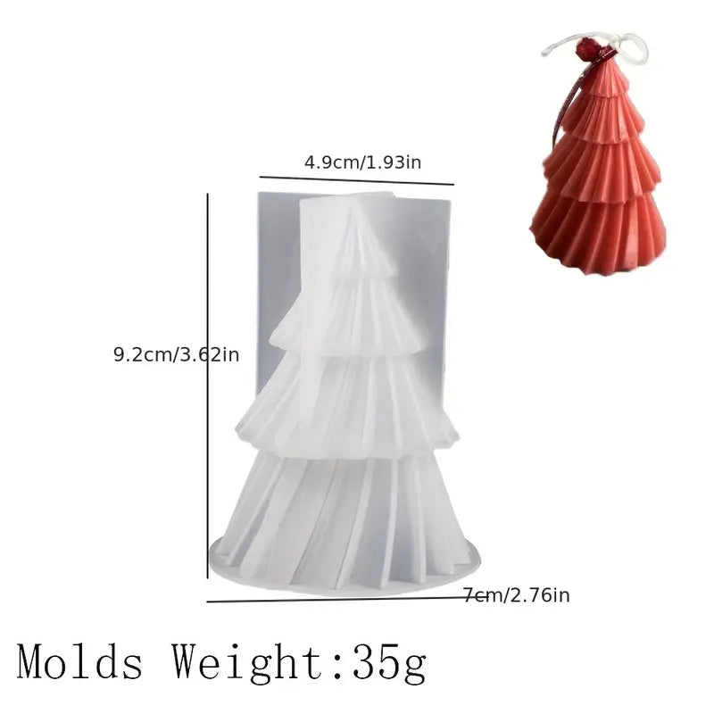 Set of 2 Christmas Tree Scented Candles