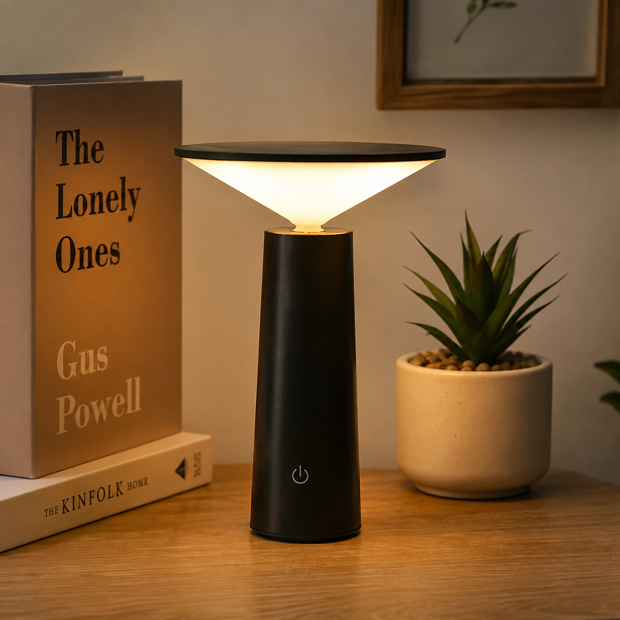 Mini LED Desk Lamp – Modern Rechargeable Touch Table Light
