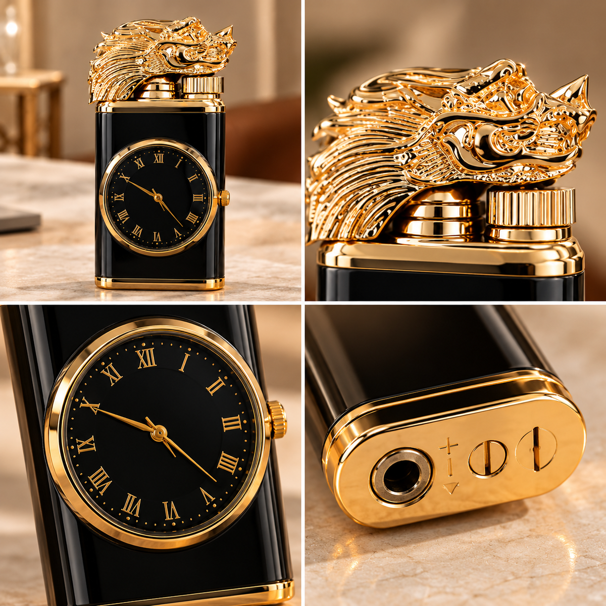 Dragon Head Lighter | Decorative Refillable Lighter | Unique Metal-Style Lighter for Collection & Gifting
