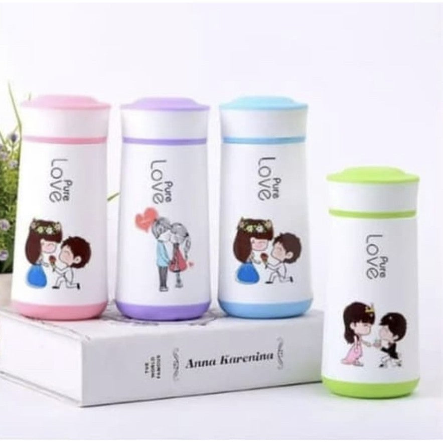 Cute Love Cartoon Insulated Travel Mug | Leakproof Stainless Steel Coffee & Tea Tumbler
