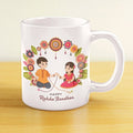 Happy Raksha Bandhan Ceramic Coffee Mug | Brother & Sister Printed Coffee Cup