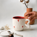 Cute Ceramic Coffee Mug with Heart Design