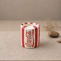 Coca-Cola Cup  with Red Lettering & Stripe Design