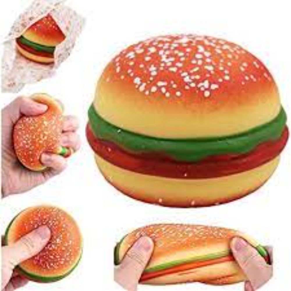 Burger Squishy – Jumbo Ultra Soft Stress Relief Squeeze Toy