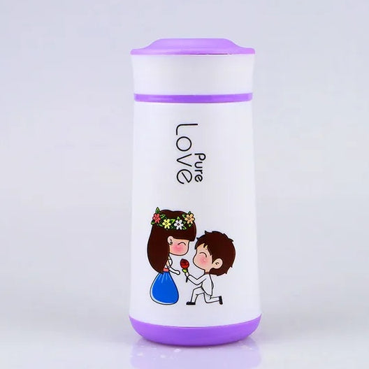 Cute Love Cartoon Insulated Travel Mug | Leakproof Stainless Steel Coffee & Tea Tumbler