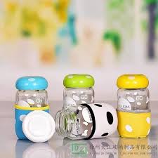 Cute Cartoon Glass Water Bottle with Protective Silicone Cover - Reusable Drinking Bottle for Kids & Adults
