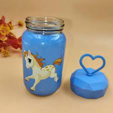 Cute Unicorn Kids Water Bottle with Heart Handle Lid – Reusable Cartoon Drinking Bottle for School, Travel & Gifts