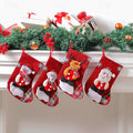 Set of 4 Christmas Tree Ornaments Christmas Stockings - Random design only