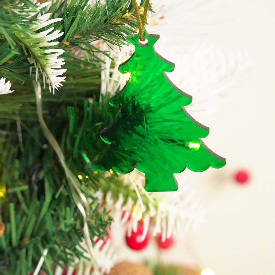 Christmas Tree Designed Christmas Hanging Ornaments – Set of 2